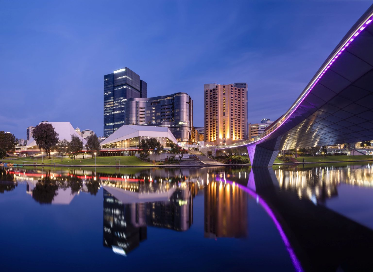 Provided by SAFA - Adelaide Skyline - at night 4 - Pic